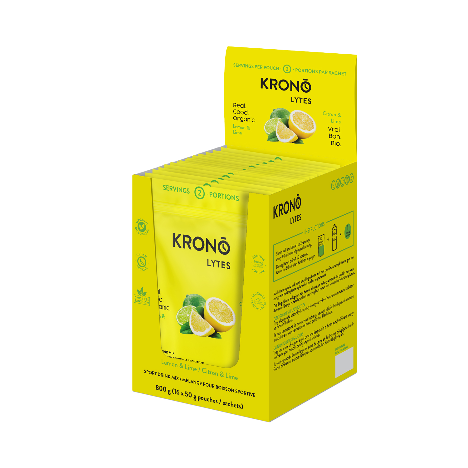 KRONO NUTRITION Sports Drink - Lime & Lemon