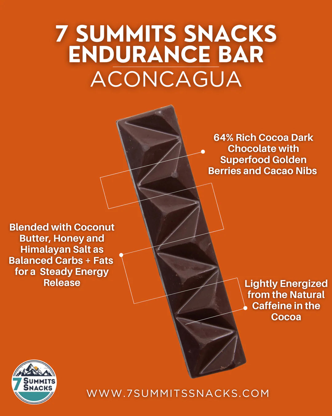7 SUMMITS SNACKS Endurance Chocolate Bars