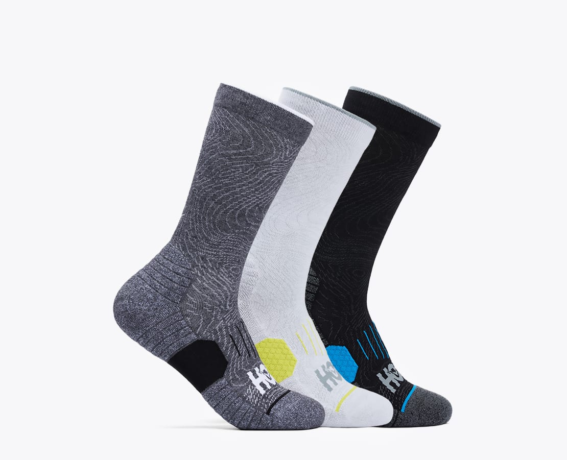 HOKA Crew Run Socks (3pk)