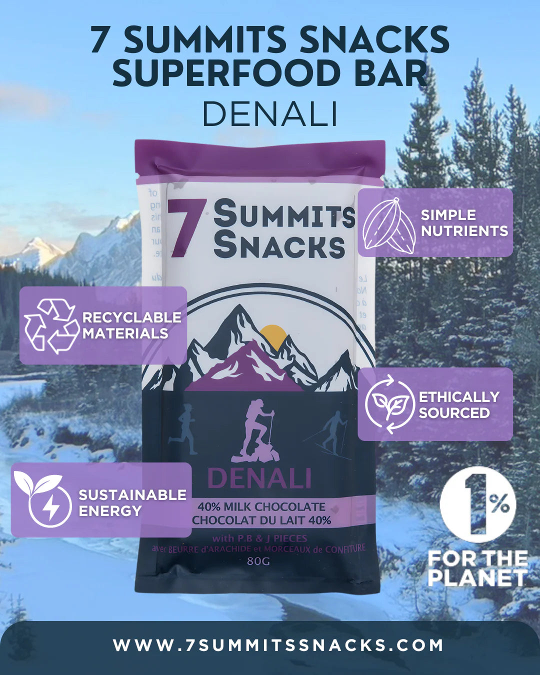7 SUMMITS SNACKS Superfood Chocolate Bars