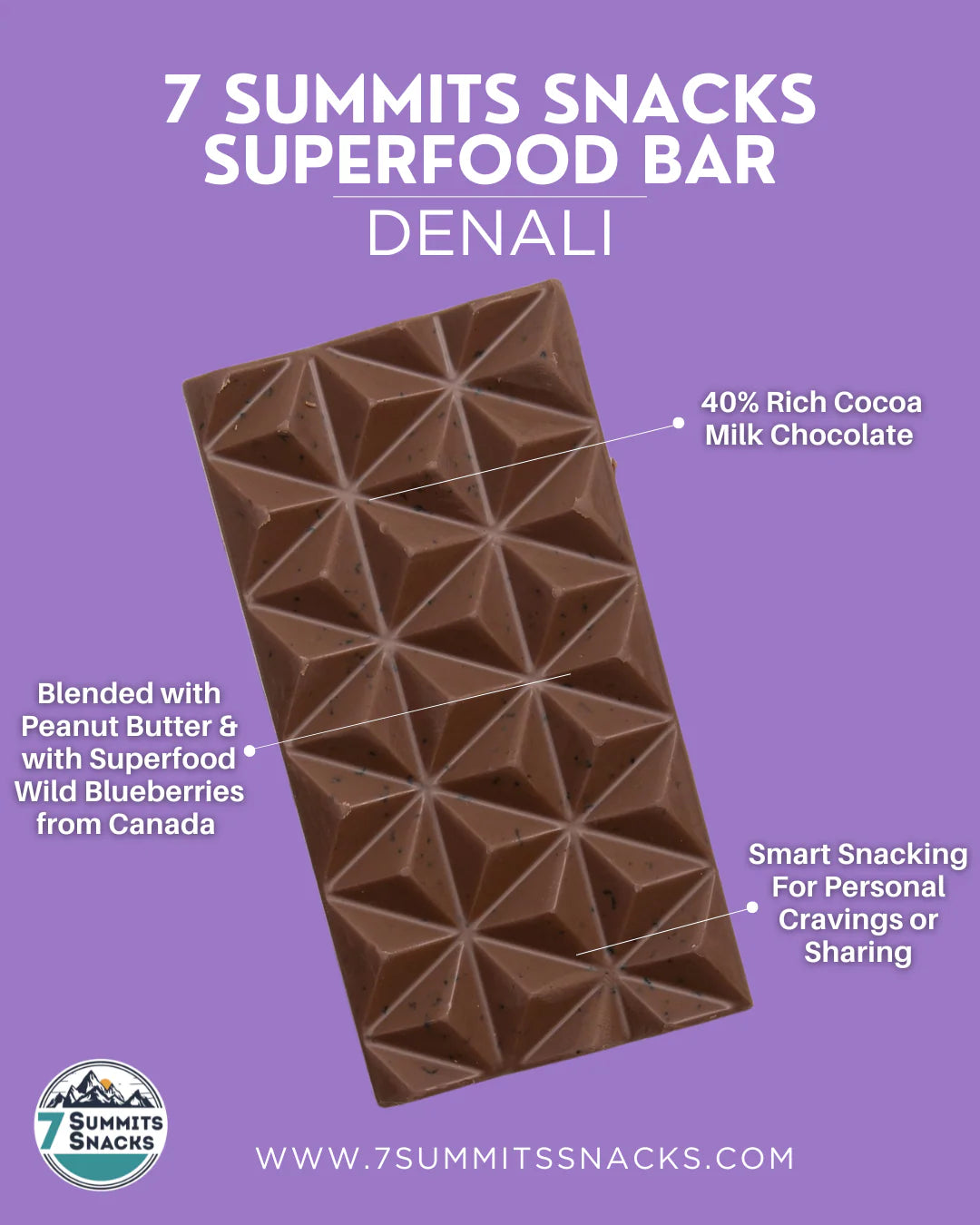7 SUMMITS SNACKS Superfood Chocolate Bars