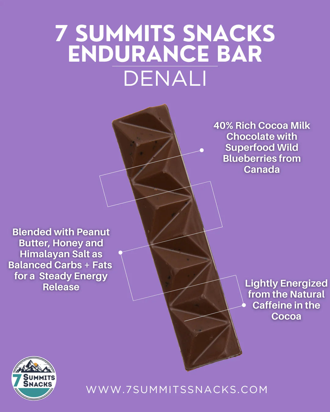 7 SUMMITS SNACKS Endurance Chocolate Bars