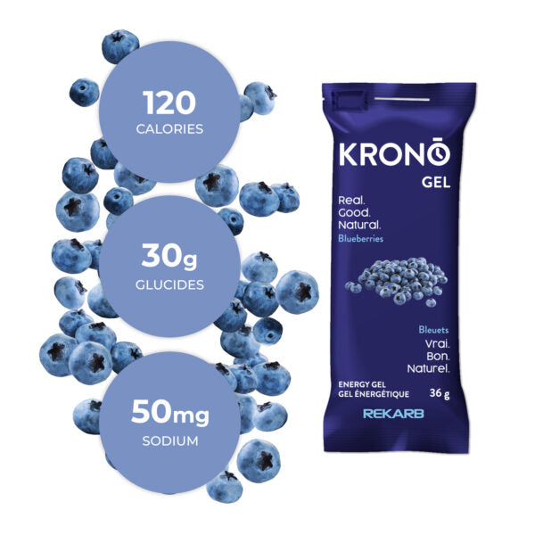 KRONO NUTRITION Energy Gel - Blueberries (4pk)