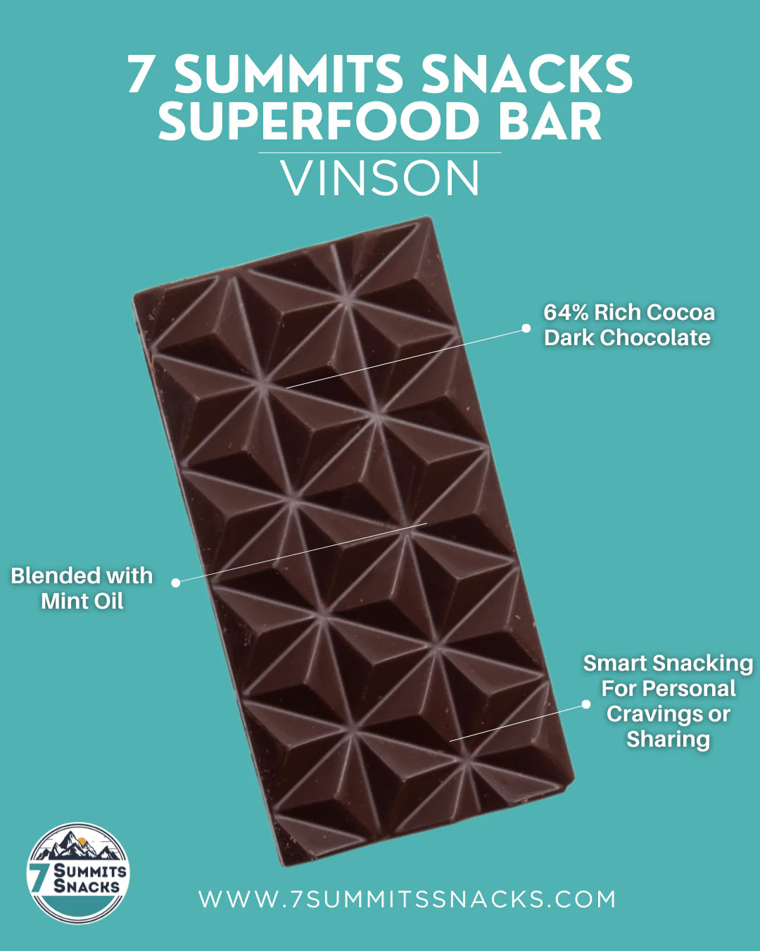 7 SUMMITS SNACKS Superfood Chocolate Bars