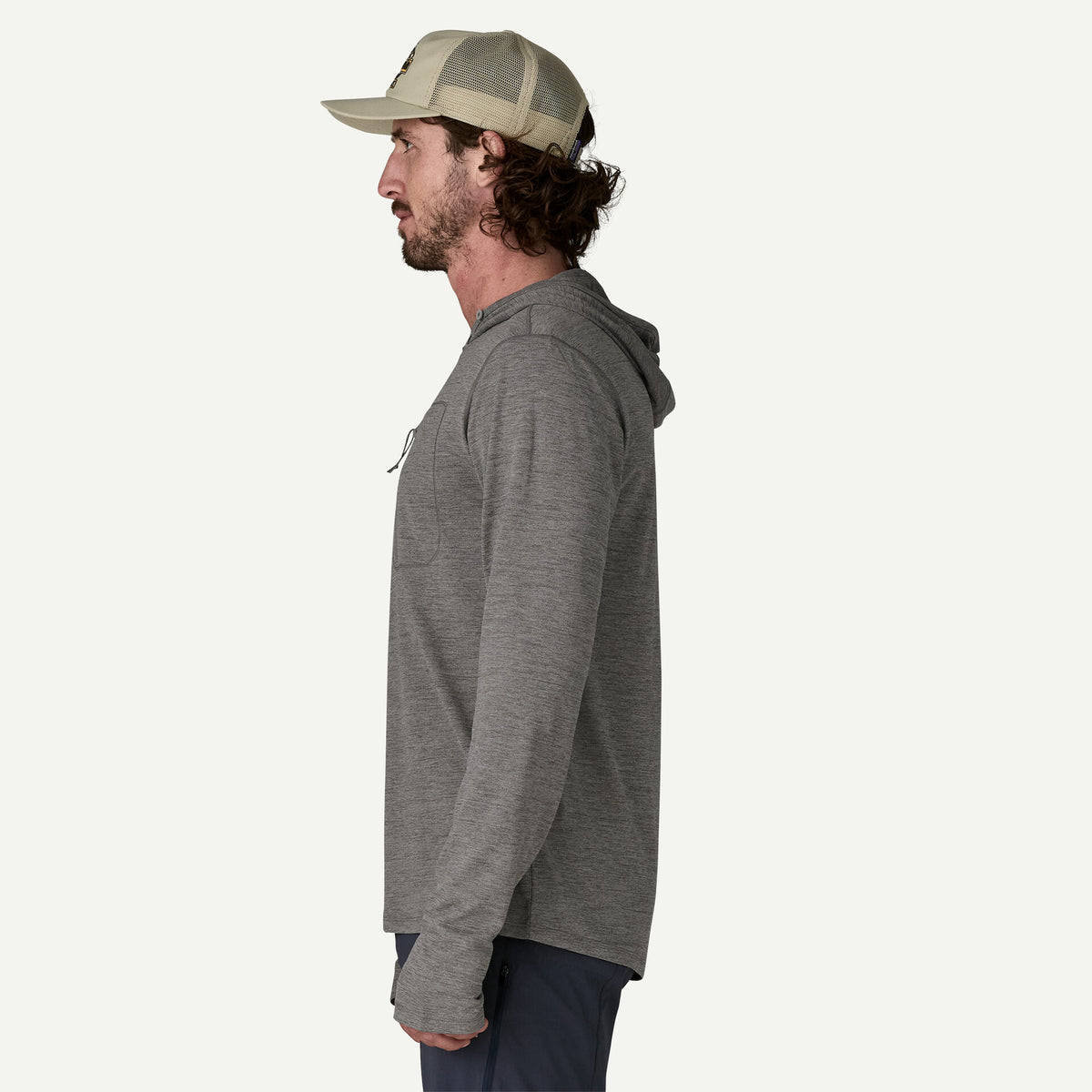 PATAGONIA Capilene Cool Sun Hoody - Men's - Hood Detail