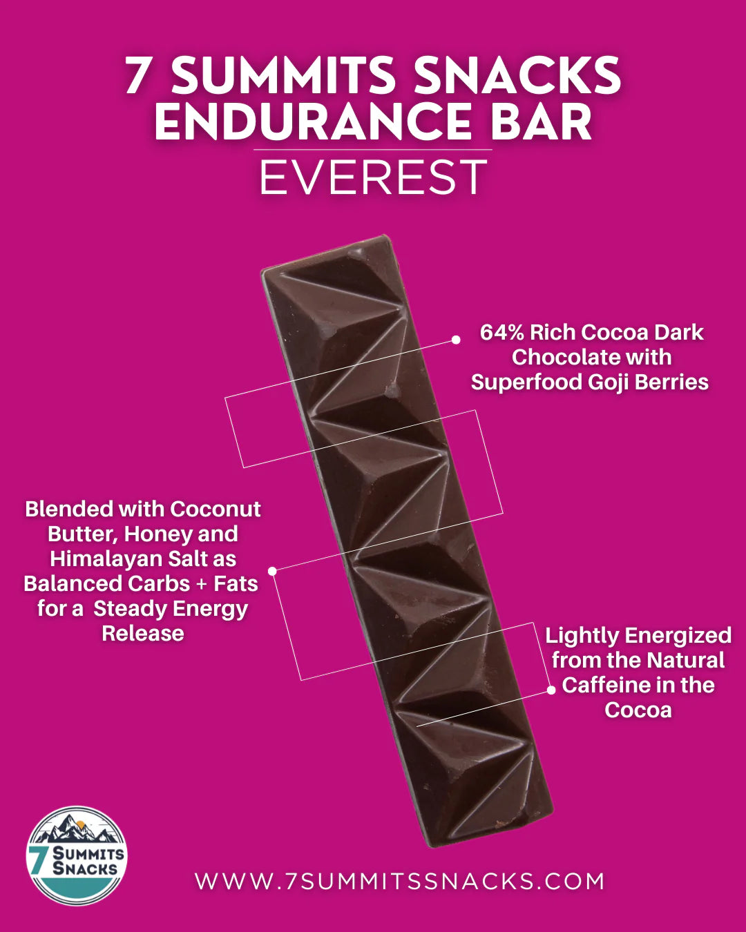7 SUMMITS SNACKS Endurance Chocolate Bars
