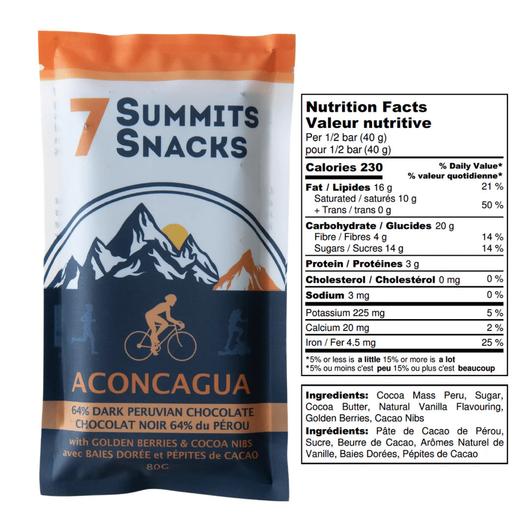 7 SUMMITS SNACKS Superfood Chocolate Bars