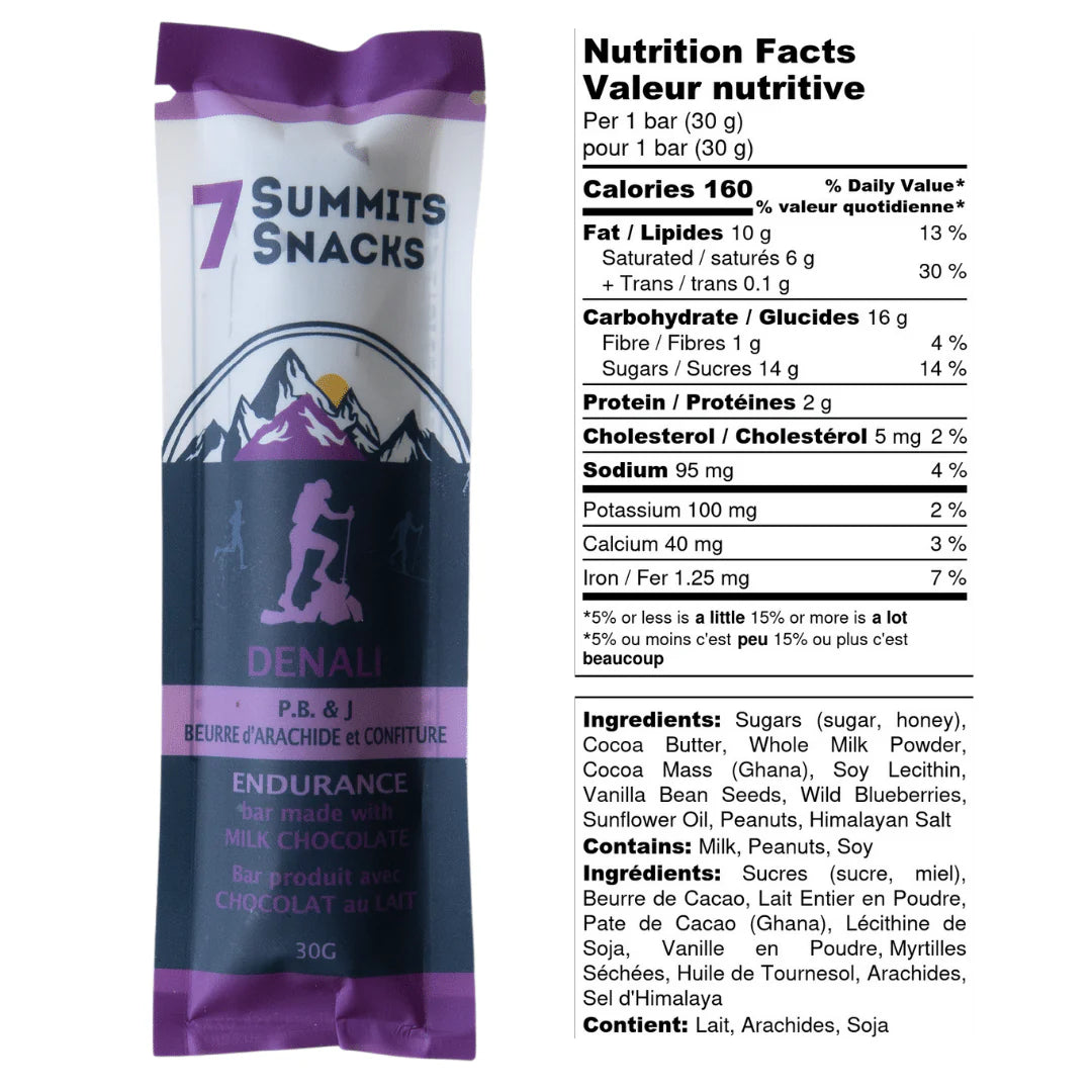 7 SUMMITS SNACKS Endurance Chocolate Bars