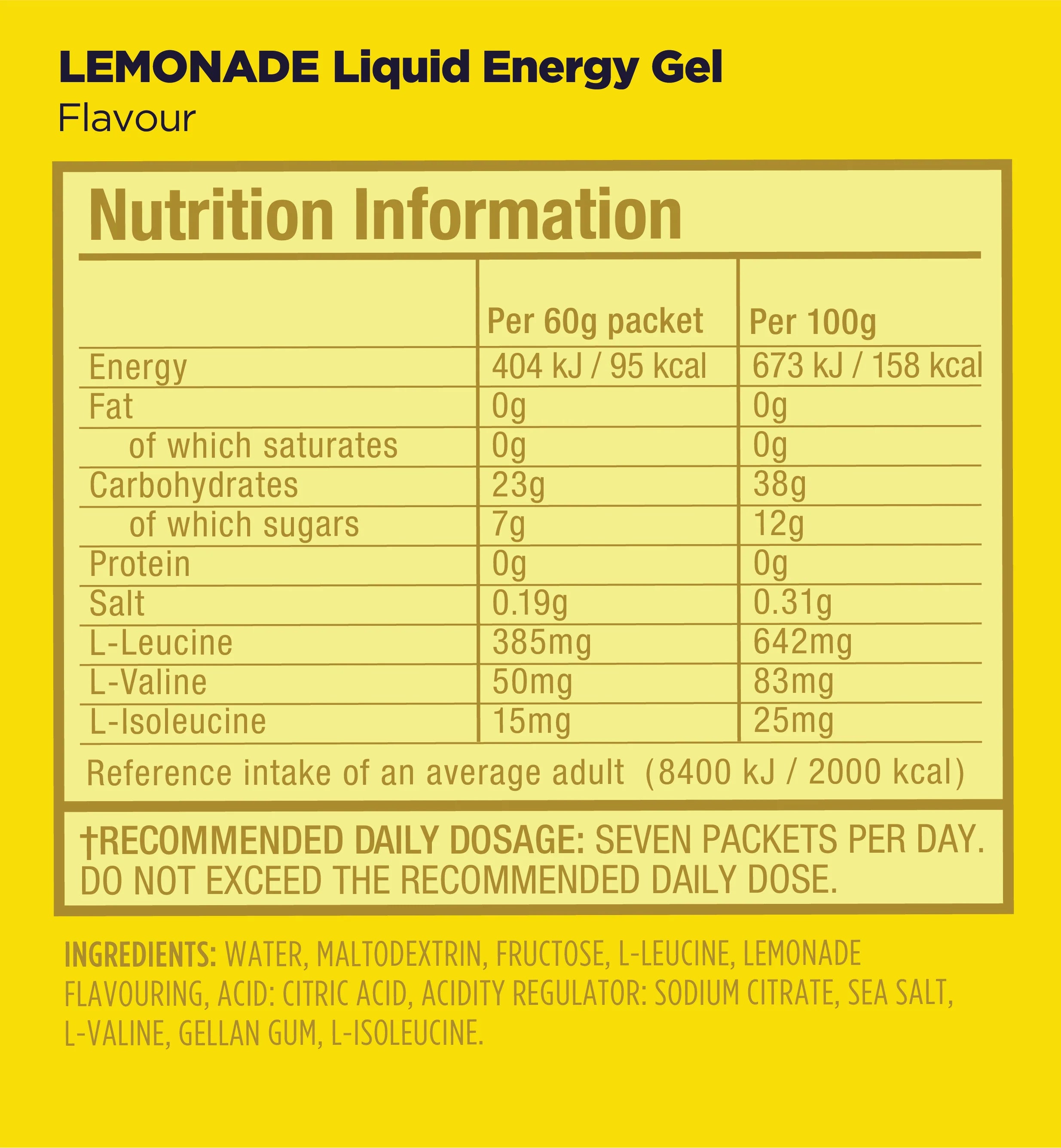 GU Liquid Energy Gel - Lemonade (4pk)