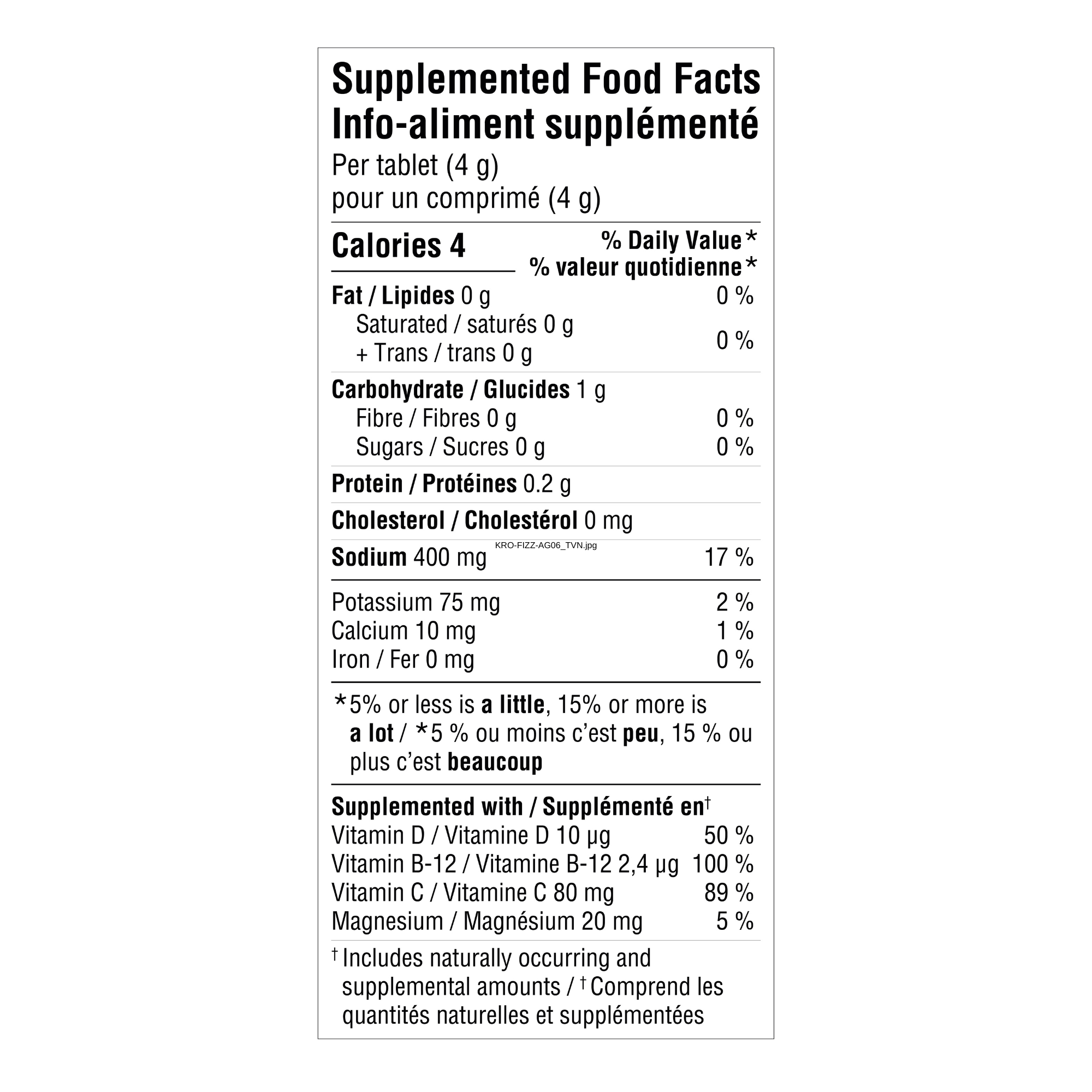 KRONO NUTRITION Electrolytes Sport Hydration Tabs