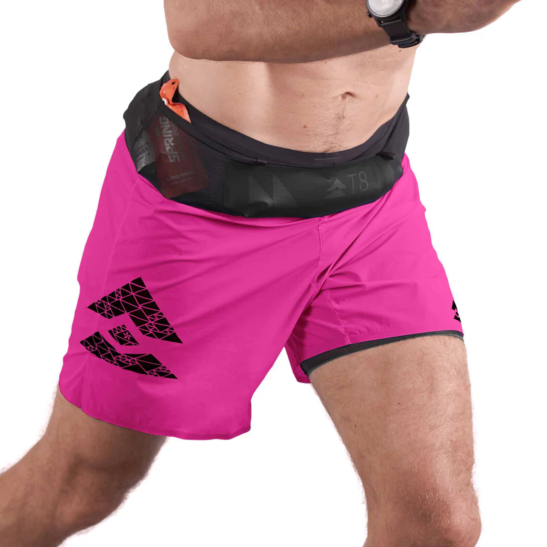 Hot pink running shorts deals