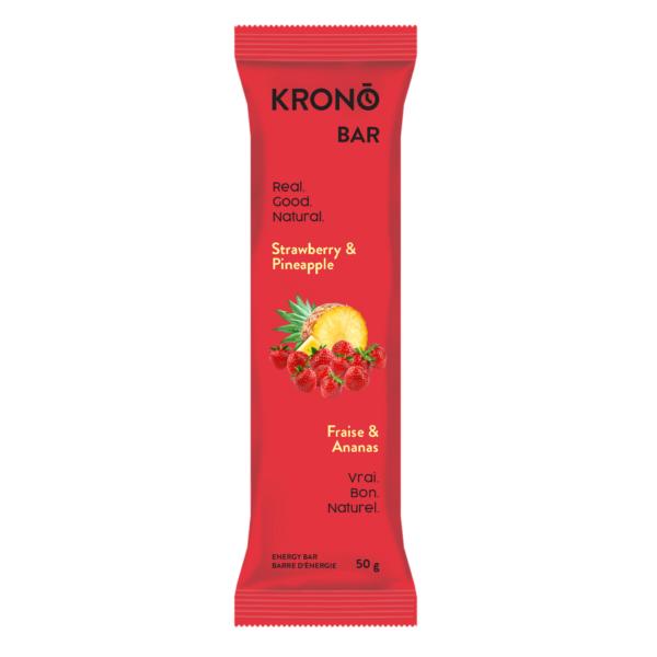 KRONO NUTRITION Energy Bar - Strawberry & Pineapple (4pk)