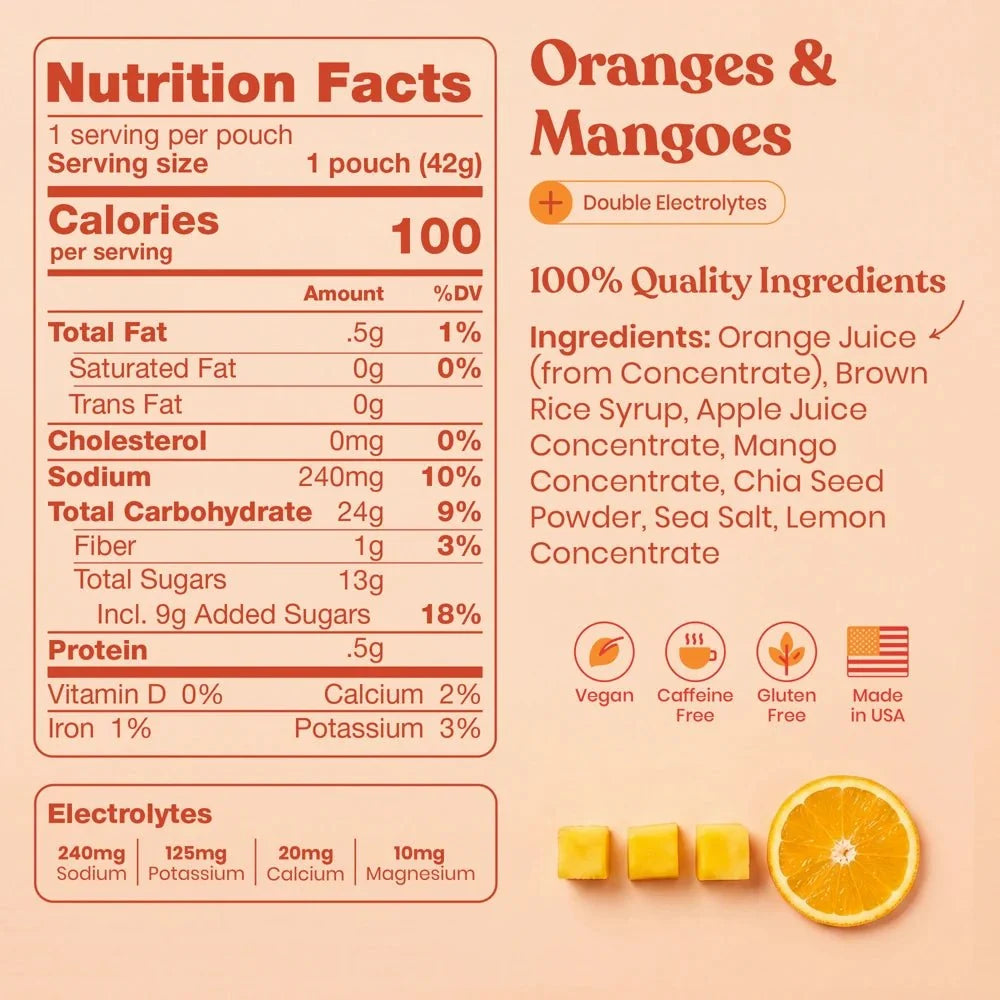 HUMA Chia Energy Gels Plus