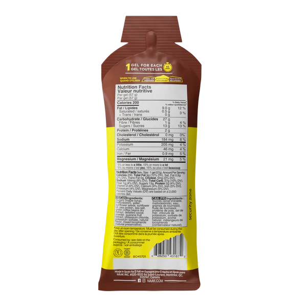 NAAK Ultra Energy Gels