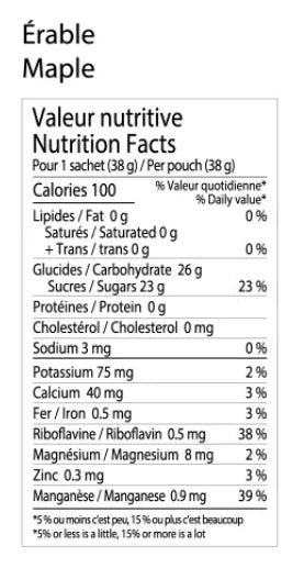 BRIX Maple Energy Gels