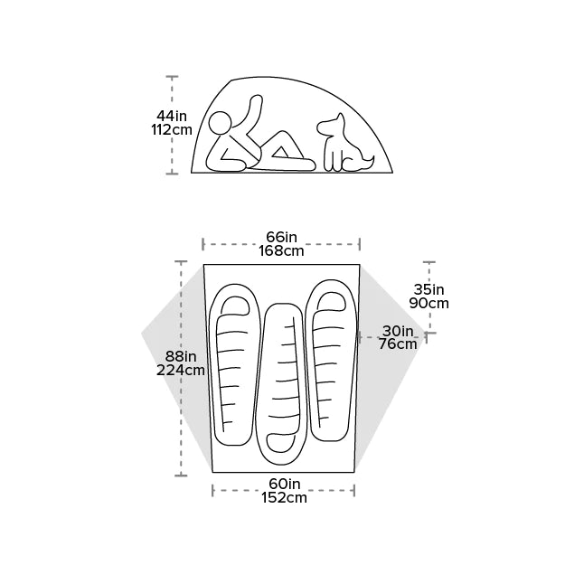 BIG AGNES Crag Lake SL3 Tent