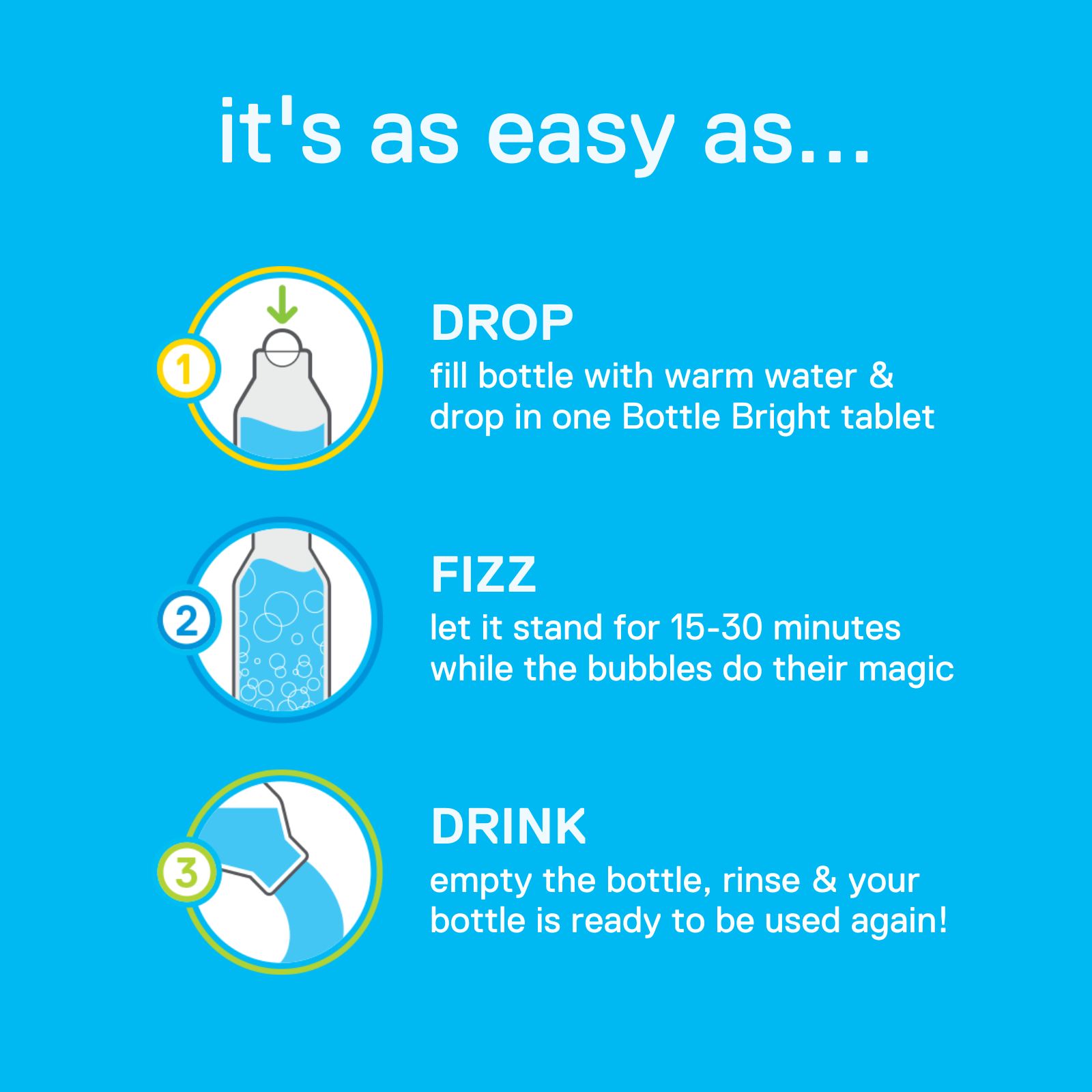 Bottle Bright® Bottle Cleaning Tablets (12pk)