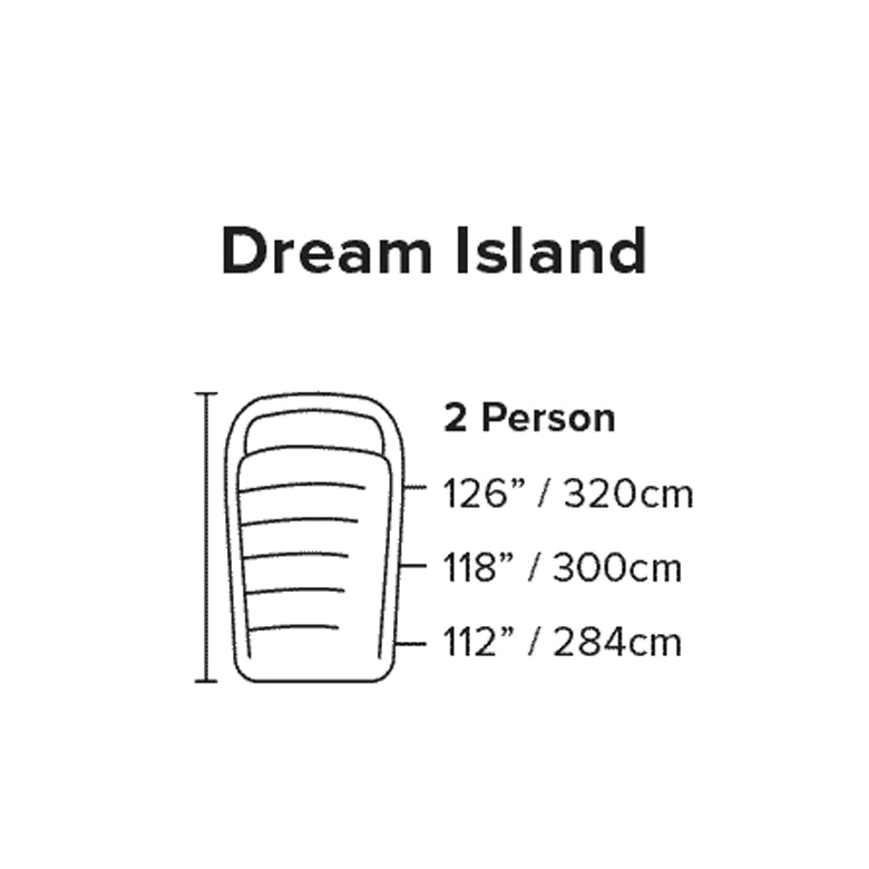 BIG AGNES Dream Island 35˚F/2˚C Doublewide Sleeping Bag