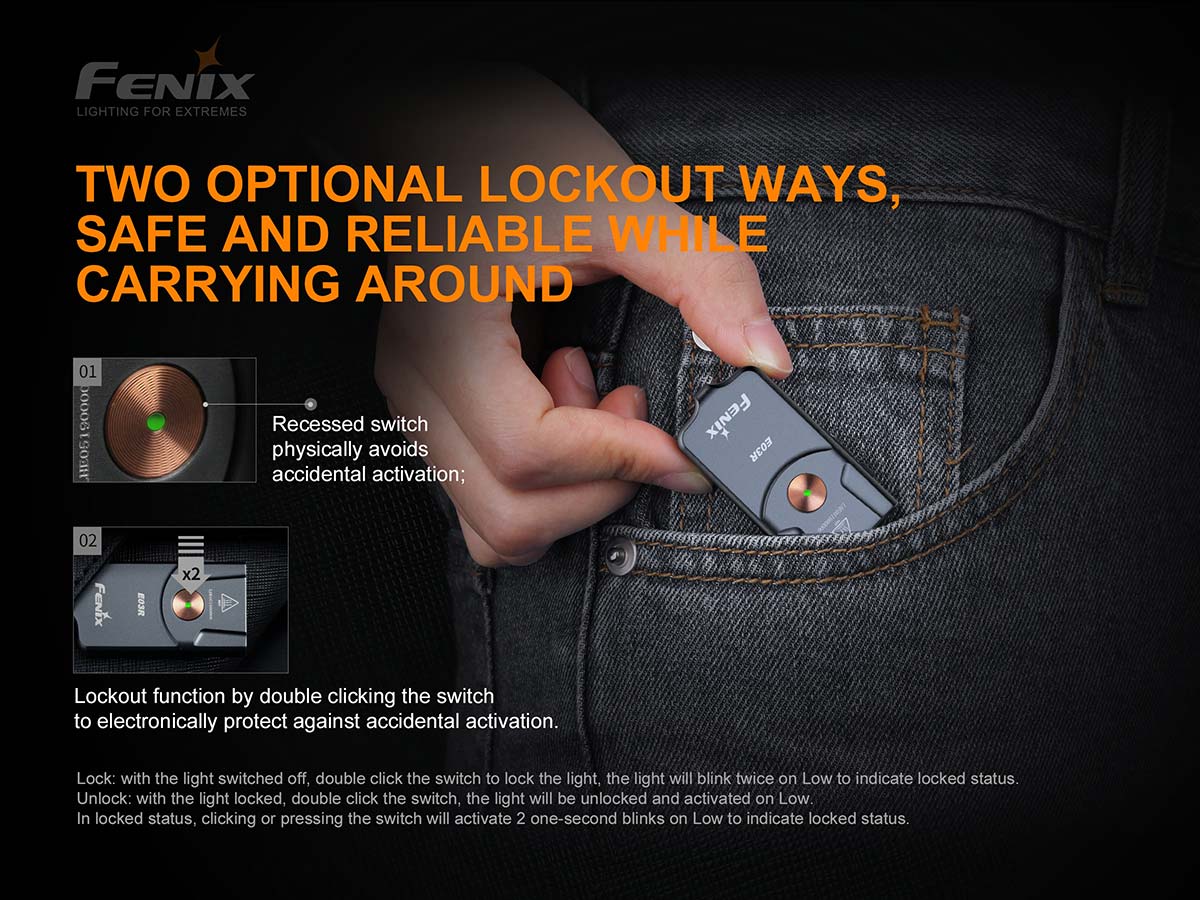 FENIX E03R Keychain Flashlight