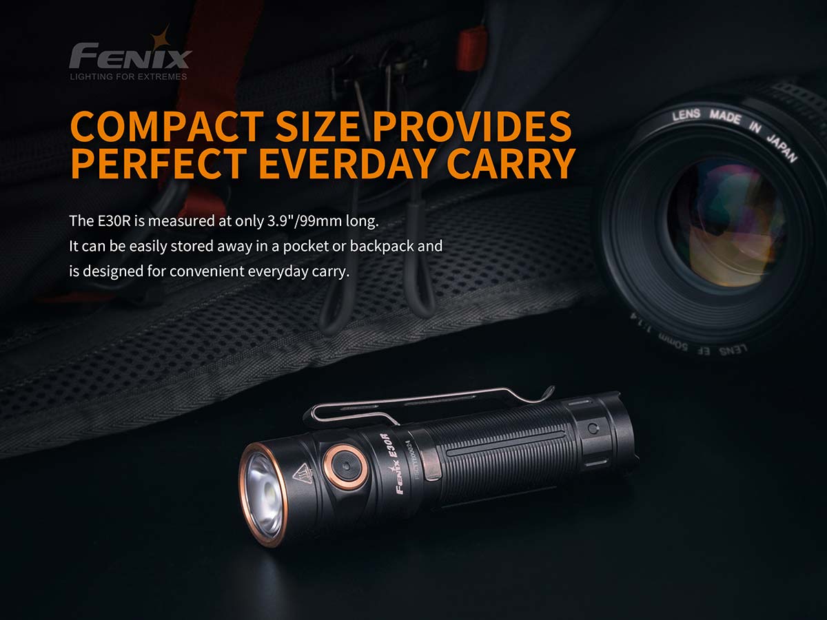 FENIX E30R Rechargeable Flashlight - 1,600 lumens