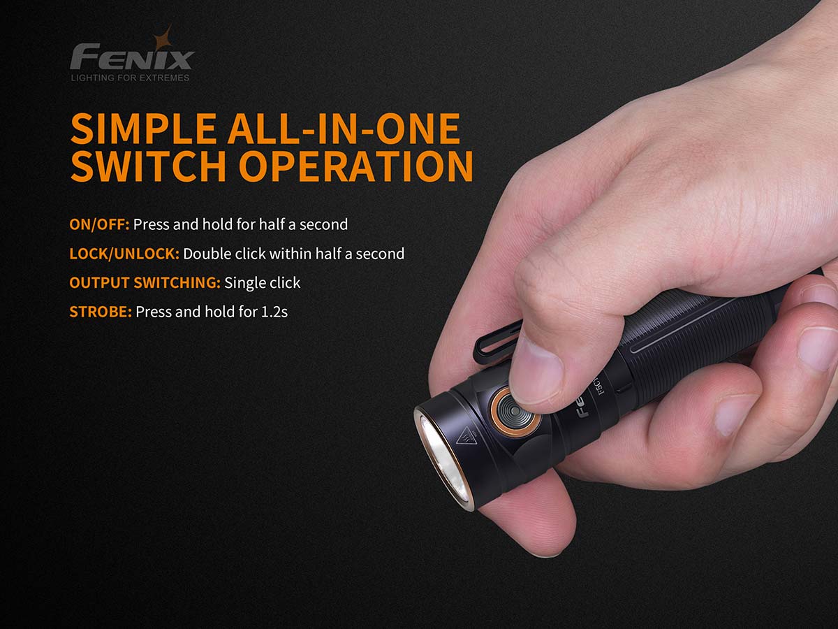 FENIX E30R Rechargeable Flashlight - 1,600 lumens