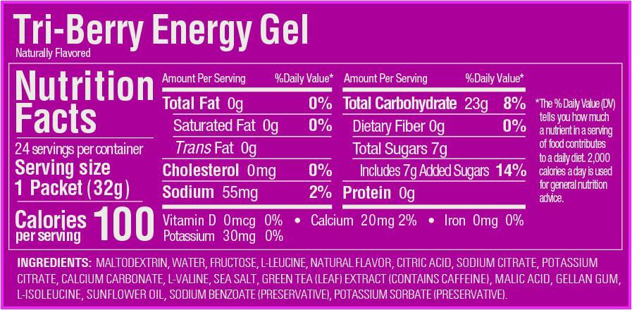 GU Energy Gel - Tri-Berry (4pk)