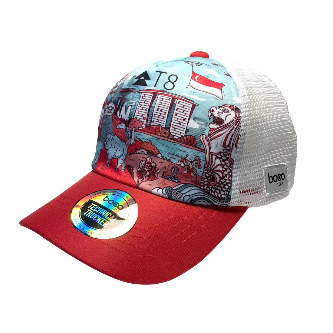T8 BOCO Technical Trucker Hat - Singapore by Daniel Ng