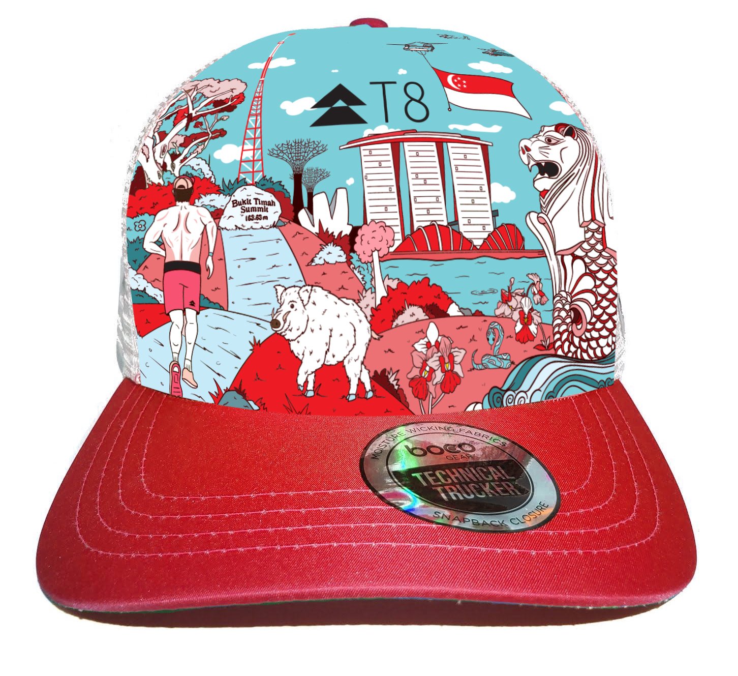 T8 BOCO Technical Trucker Hat - Singapore by Daniel Ng