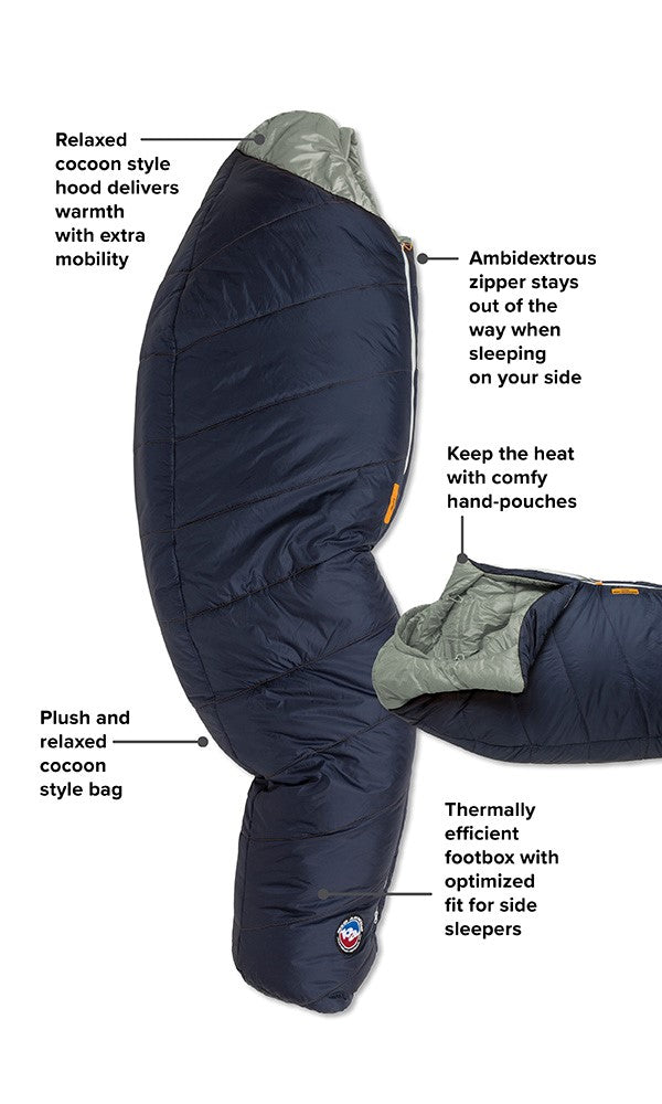 BIG AGNES Sidewinder Camp 35˚F/1˚C Sleeping Bag