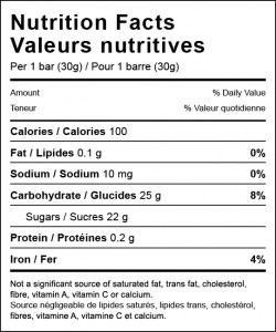 XACT NUTRITION Energy Fruit Bars - Orange (4pk)