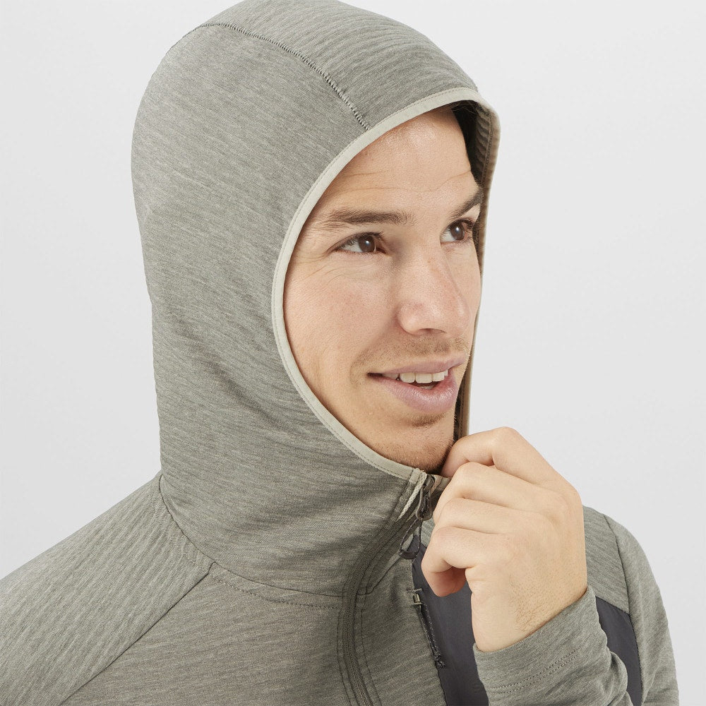 SALOMON Essential Lightwarm Hooded Midlayer Jacket - Men's