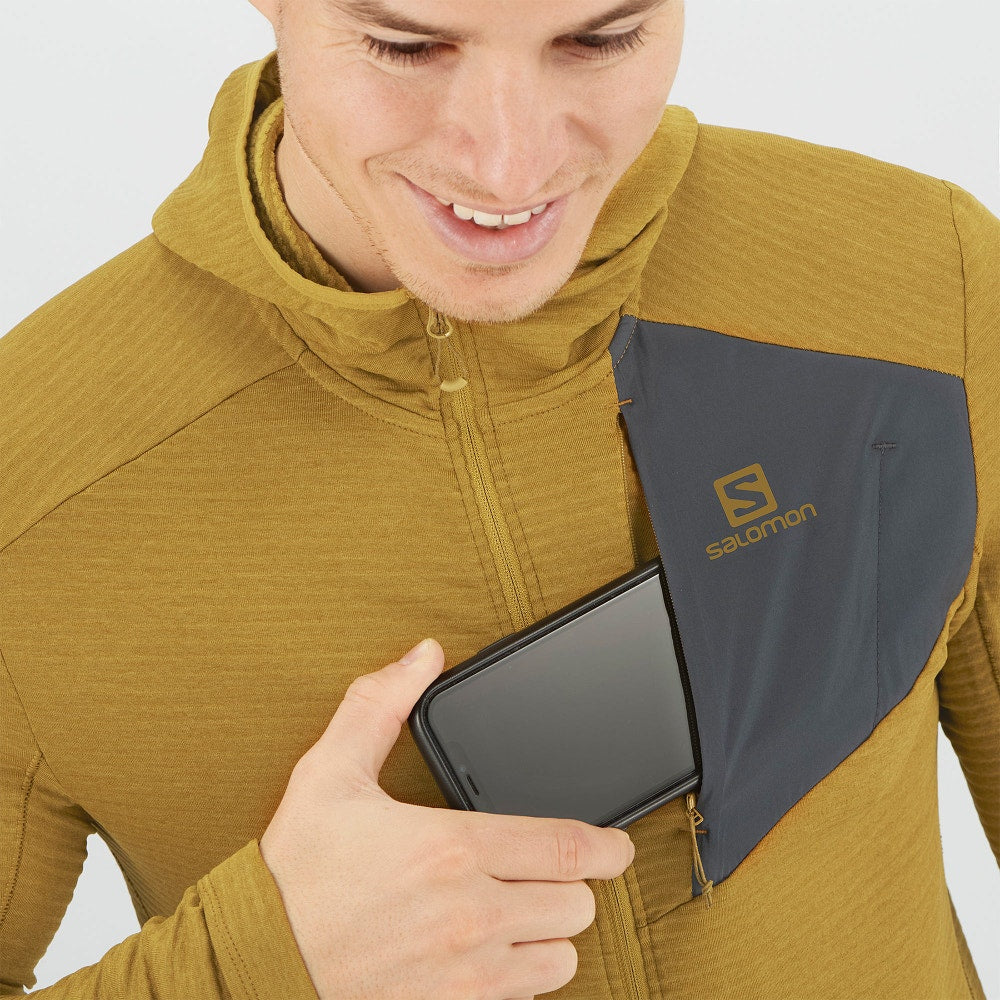 SALOMON Essential Lightwarm Hooded Midlayer Jacket - Men's