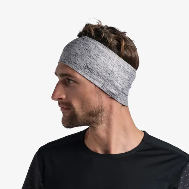 BUFF Coolnet UV Wide Headband - HTR Silver Grey