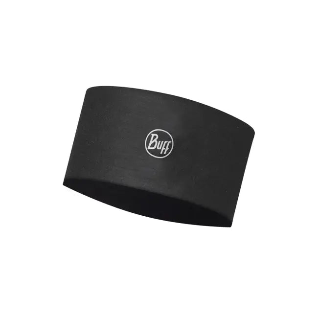 BUFF Coolnet UV Wide Headband - Solid Black