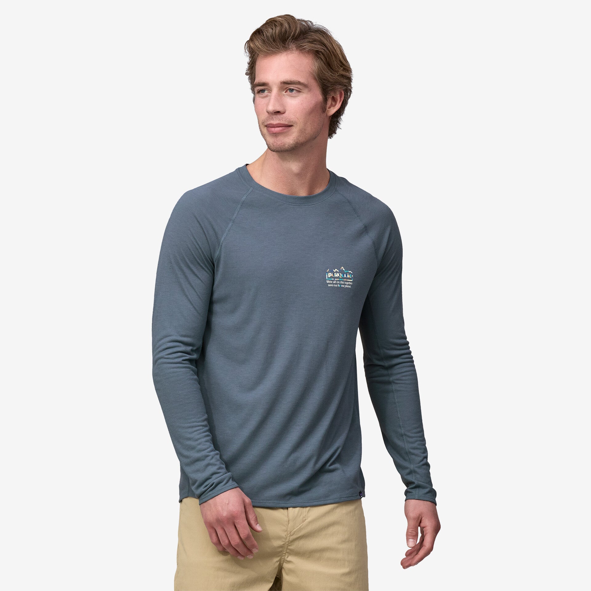 PATAGONIA Long-Sleeved Capilene® Cool Trail Graphic Shirt - Men's