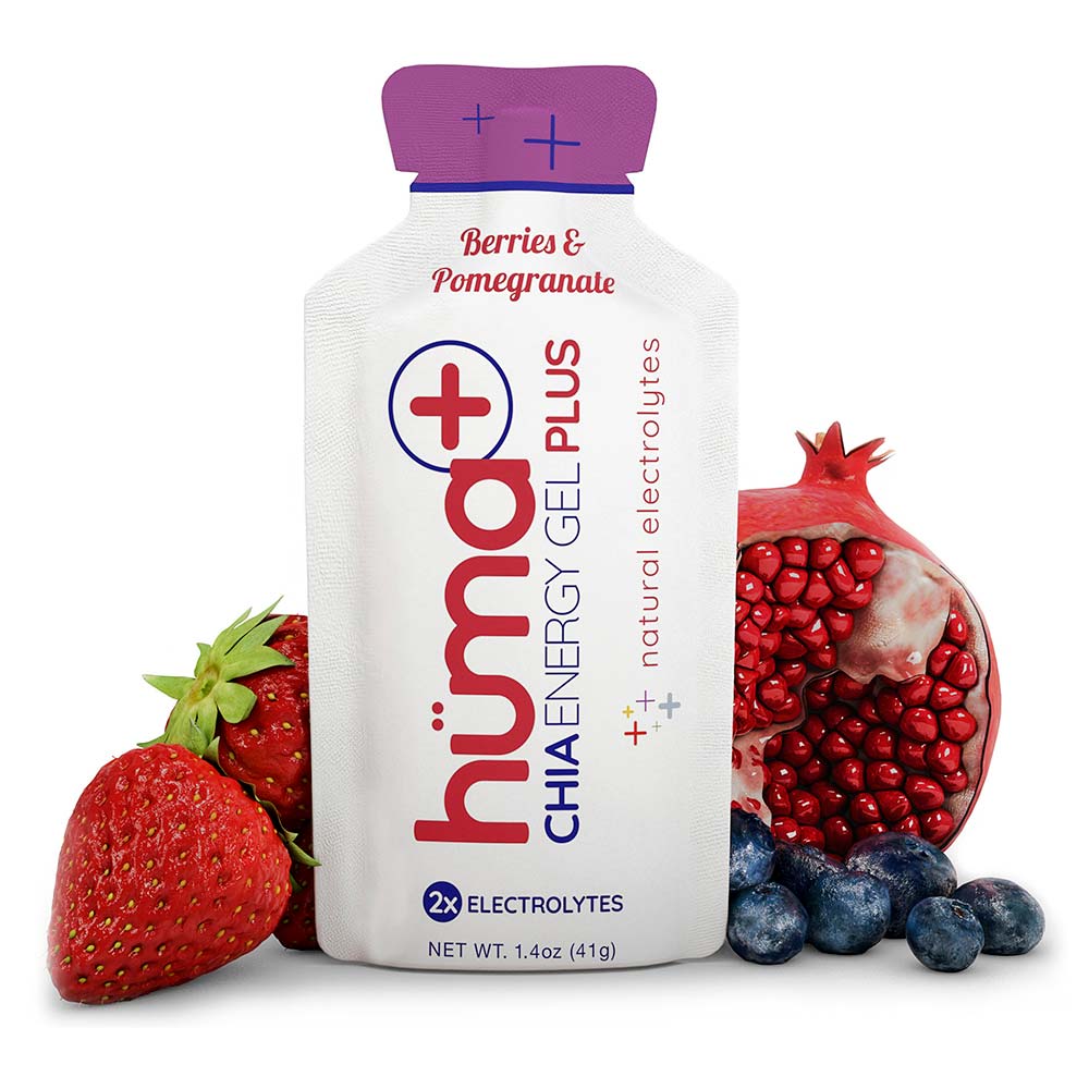 HUMA Chia Energy Gel Plus - Berries & Pomegranate (4pk)