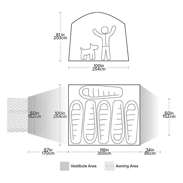 BIG AGNES Bunk House 6 Tent (2020)