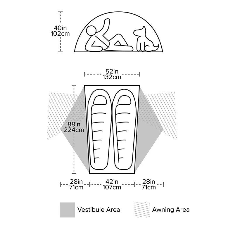 BIG AGNES Copper Spur UL2 Bikepack Footprint