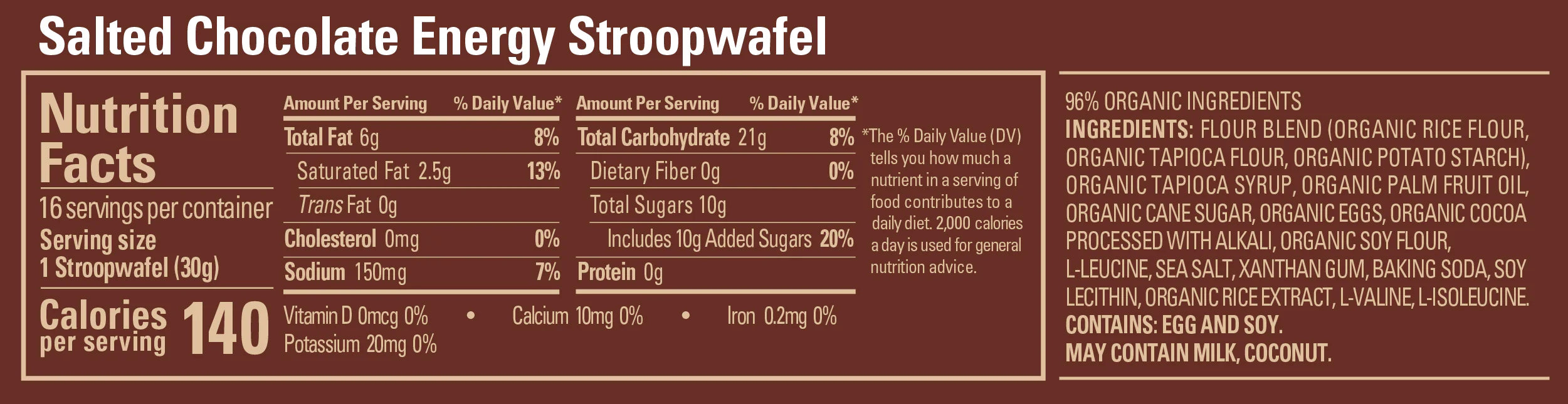 GU Stroopwafel - Salted Chocolate (4pk)