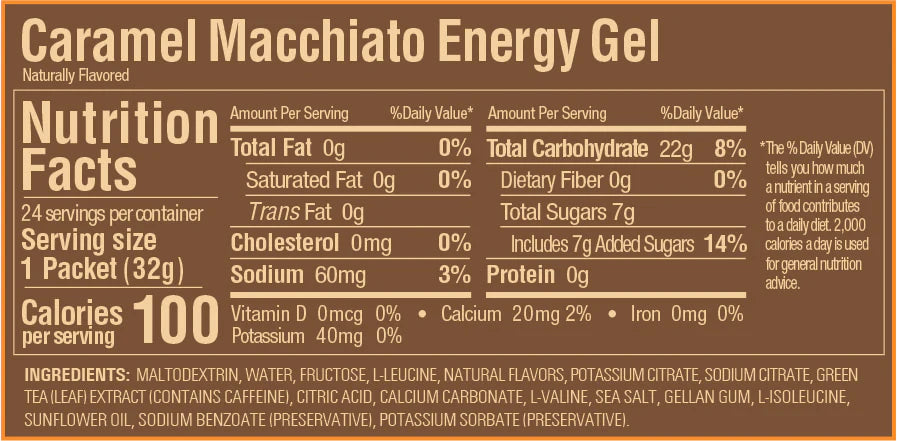 GU Energy Gel - Caramel Macchiato (4pk)