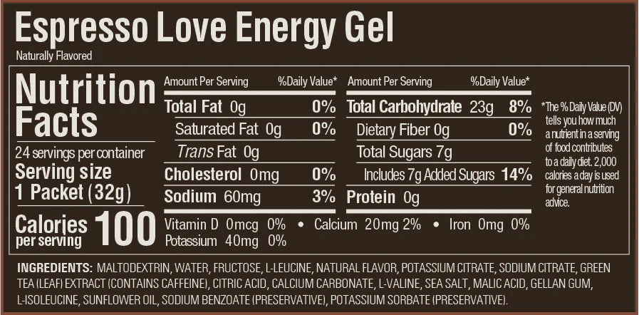 GU Energy Gel - Espresso Love (4pk)