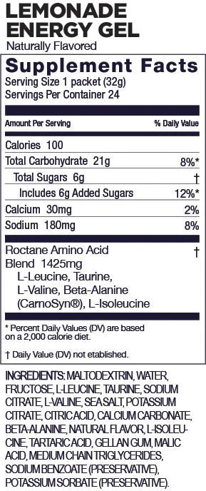 GU Roctane Energy Gel - Lemonade (4pk)