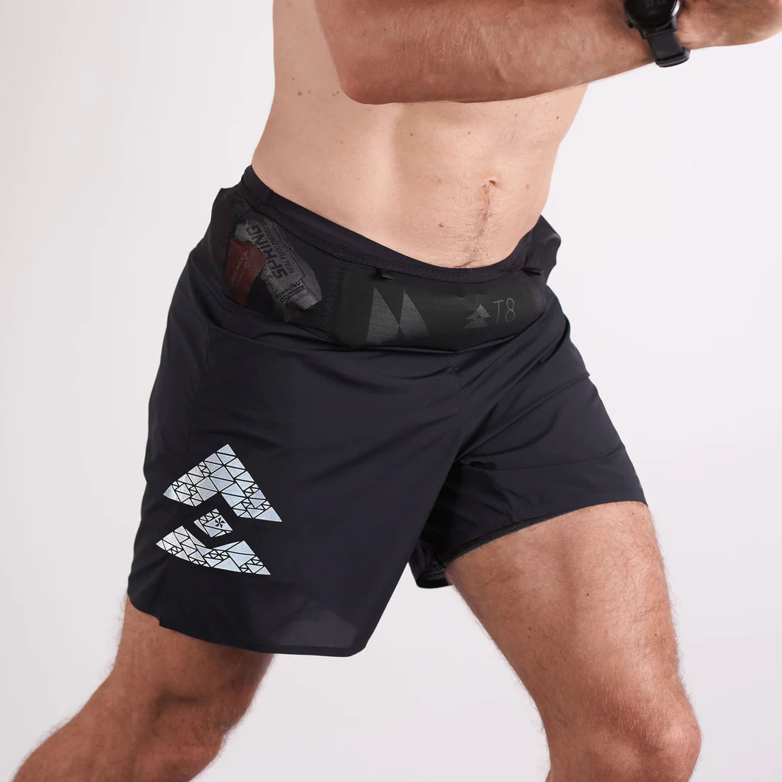 T8 Sherpa Shorts - Men's - Black (w/ Silver Logo)