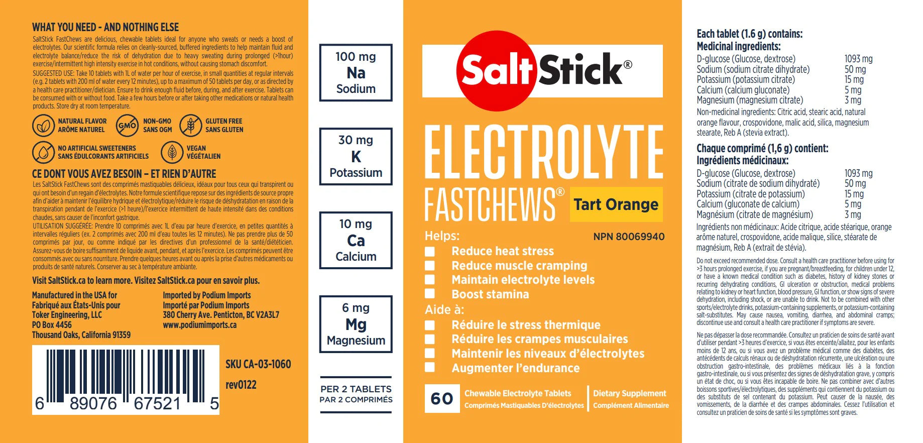 SALTSTICK FastChews - Tart Orange