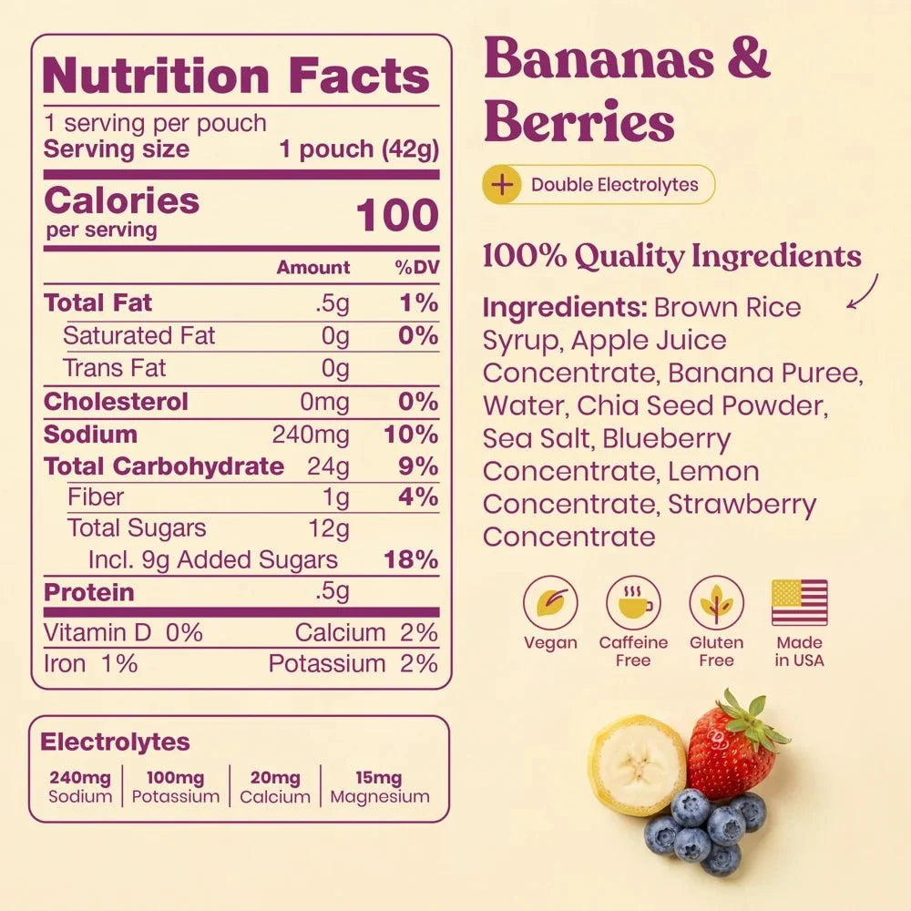 HUMA Chia Energy Gels Plus
