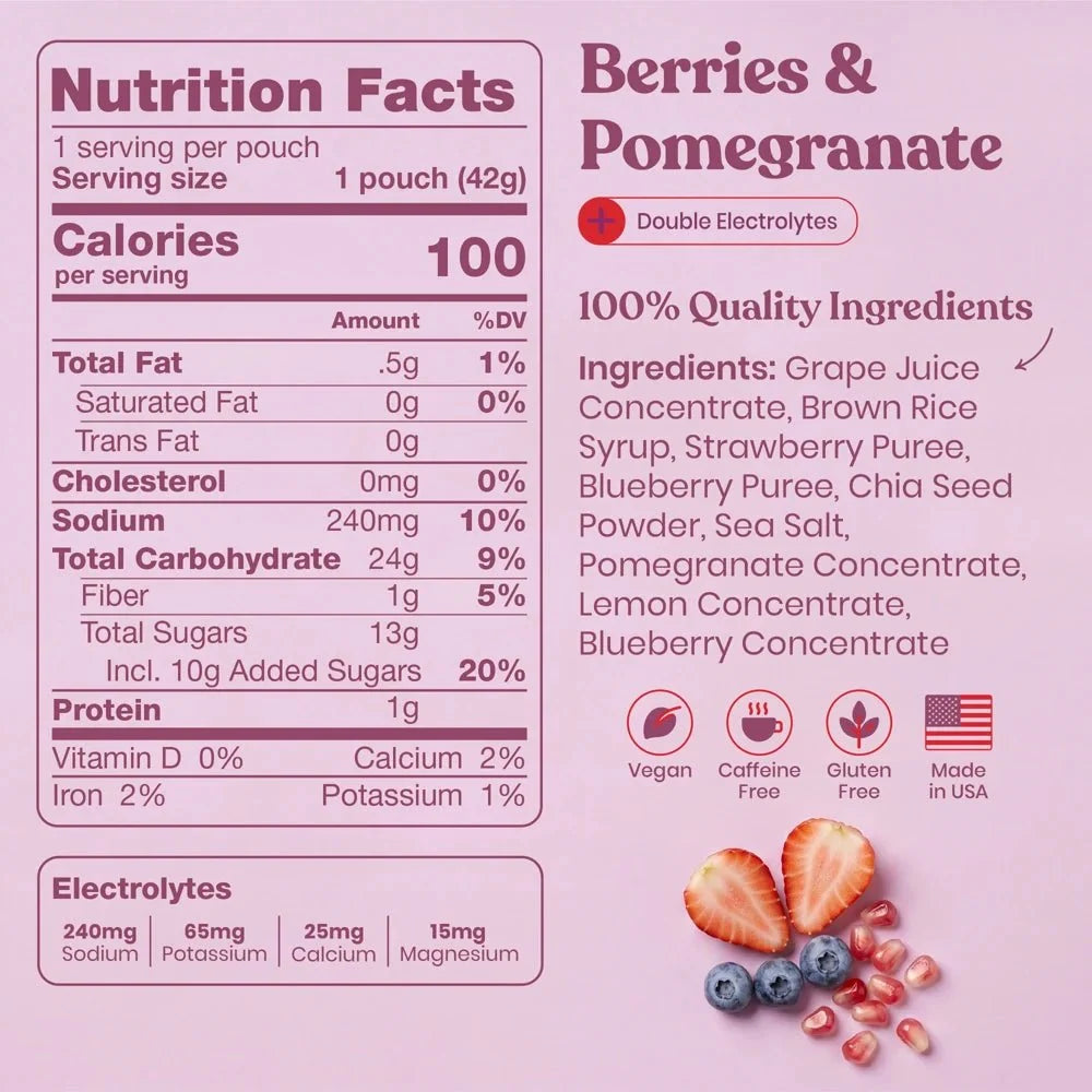 HUMA Chia Energy Gels Plus