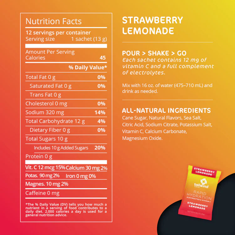 TAILWIND Rapid Hydration - Strawberry Lemonade