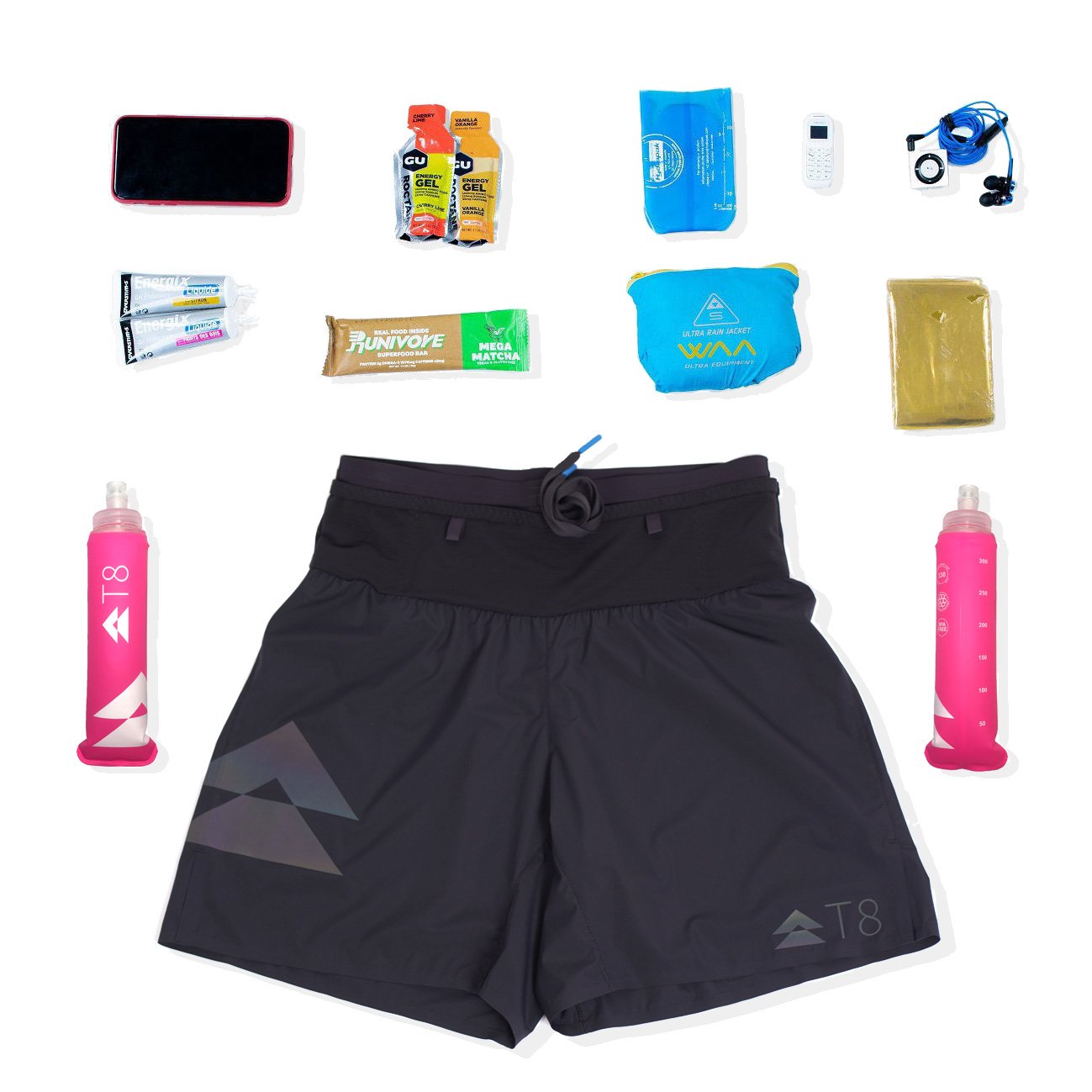 T8 Men's Sherpa Shorts　サイズM T8 Men's Sherpa Shorts with Integrated Running Belt
