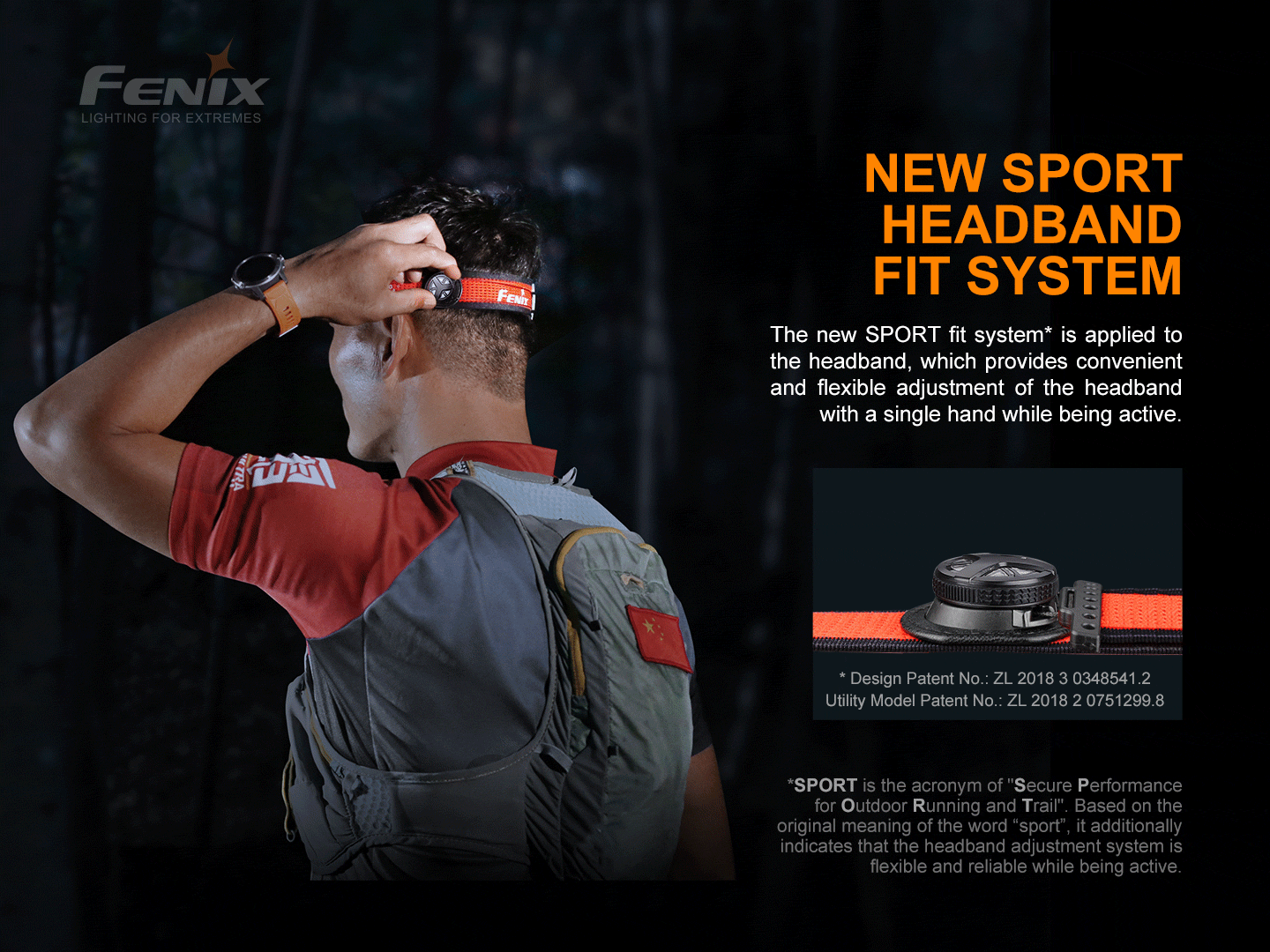 FENIX HL18R-T Lightweight Headlamp w/ Carry Case - 500 lumens