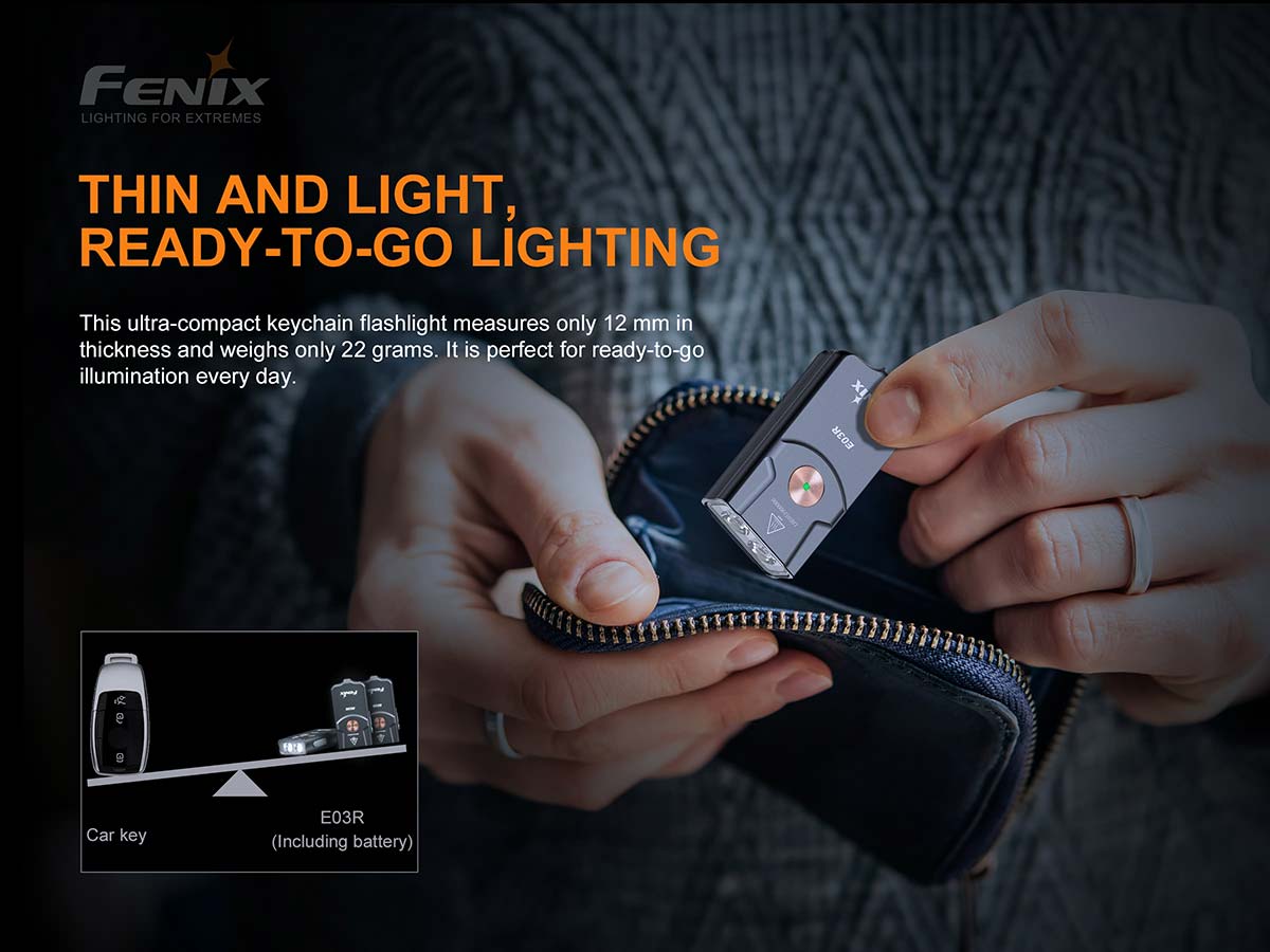 FENIX E03R Keychain Flashlight